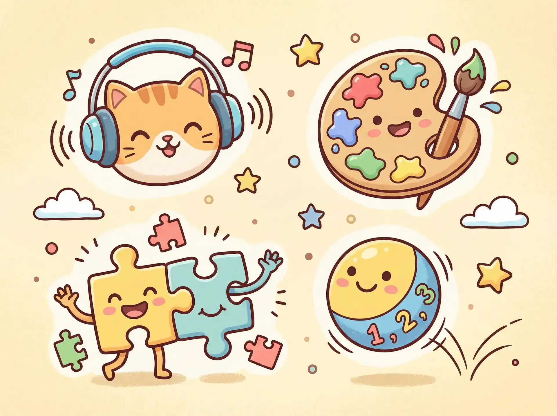 小朋友的手工作品 - 太早春天不开花 益智创作
